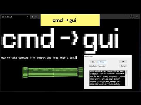Create GUI wrappers on top of Command Line Programs - SwiftForth