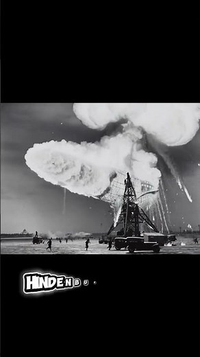 Hindenburg Disaster: Watch the Zeppelin Explode! 😱 1937 Crash Animated #Shorts