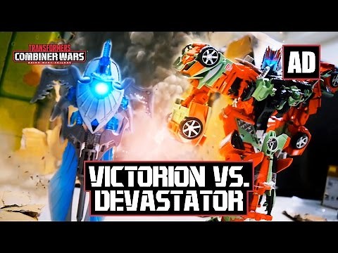 Transformers Stop Motion – Combiner Wars – Victorion vs. Devastator