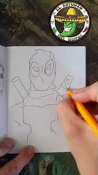 Cómo Dibujar a DEADPOOL 🔴💥 |El Estudio del Nopal