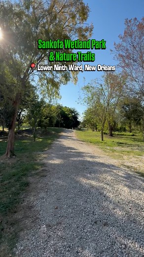 If you’re looking for the perfect spot to escape into nature right in our backyard in New Orleans, head to Sankofa Wetland Park and Nature Trails in the Lower Ninth Ward Sankofa Nola 🌳💚This 40-acre site has been completely reimagined into a thriving green infrastructure project, with more than 500 native trees and plants, new boardwalks, and park benches.The park was even featured in the Hurricane Katrina documentary Race Against Time. It doesn’t even feel like you’re in New Orleans.Projects l