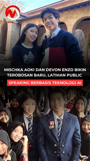 Mischka Aoki dan Devon Enzo Bikin Terobosan Baru, Latihan Public Speaking Berbasis Teknologi AI Model muda Mischka Aoki dan sang adik, Devon Enzo, yang dikenal sebagai duo Mischka Devon, kembali membuktikan bahwa usia muda bukan halangan untuk menciptakan dampak besar. Keduanya menghadirkan SpeakUp AI, sebuah aplikasi latihan public speaking berbasis kecerdasan buatan. Sejak 2021, Mischka dan Devon telah menginisiasi gerakan Sejuta Impian, sebuah langkah nyata dari kepedulian mereka terhadap dun