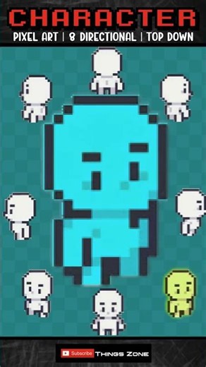 Pixel Art: How to draw RPG Character #pixelart #aseprite #animation #gamedev #gaming #indiedev