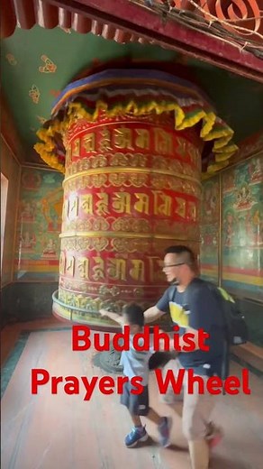 Buddhist Prayers Wheel | Prayers Wheel in Bouddha Stupa