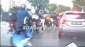 69K views · 190 reactions | 7jan2026 0741hrs tpe citycab lane change & hit by lane splitting motorcyclist quoted Taxi change lane last minute, motorcycle could not enough breaking distance due to slippery road condition. | SGRV | Facebook