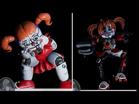 Circus Baby transforms into Scrap Baby behind the desk - Five Nights at Freddy's: Security Breach