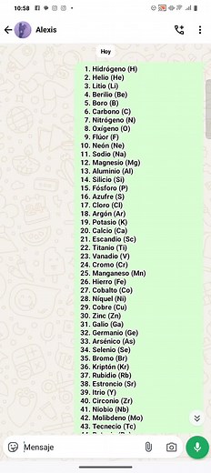 Canciones sobre los Elementos de la Tabla Periódica