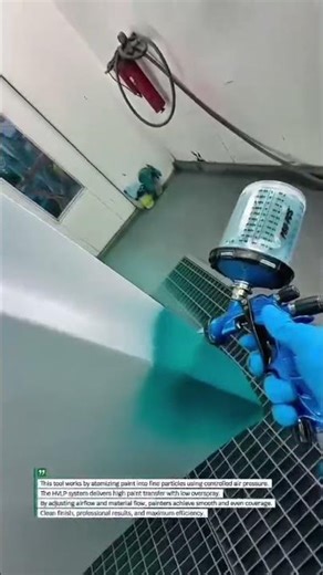 Smooth Paint Finish with HVLP Spray Gun Technique #Painting #AutoPaint #USA