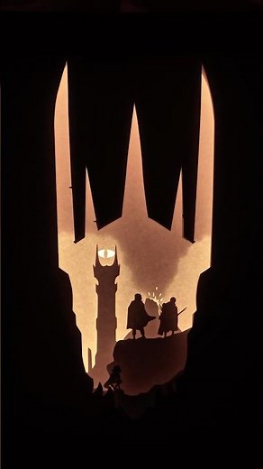 Sauron DIY Lightbox 💡#sauron #lotr #lordoftherings