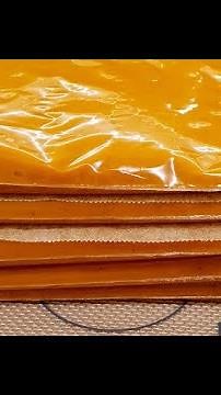 Filling Freezer bags with sauce