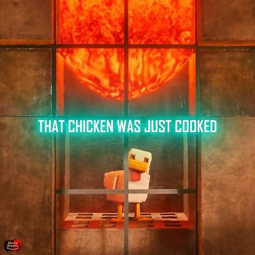 He Ate Lava Chicken 💀😂 | Minecraft Movie Edit #movie