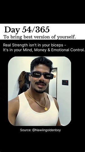 Be a strong man. 💪🏻🧠
