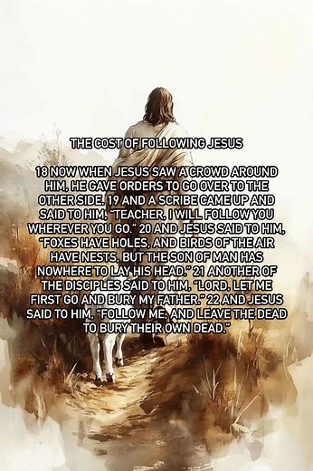Matthew 8 Jesus Cleanses a Leper 8 When he came down from the mountain, great crowds followed him. 2 And behold, a leper came to him and knelt before him, saying, “Lord, if you will, you can make me clean.” 3 And Jesus stretched out his hand and touched him, saying, “I will; be clean.” And immediately his leprosy was cleansed. 4 And Jesus said to him, “See that you say nothing to anyone, but go, show yourself to the priest and offer the gift that Moses commanded, for a proof to them.” The Faith 