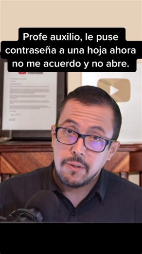 ¿No te acuerdas la contraseña de un archivo de excel? te tengo la solución. #excel #elingefrancisco | El Inge Francisco