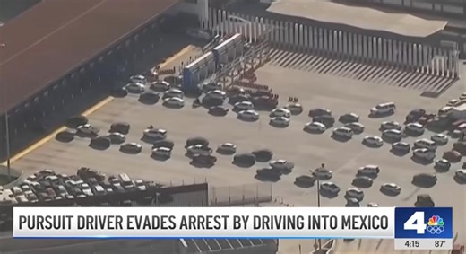 Woman evades police in 180-mile, high-speed car chase from California to Mexico in allegedly stolen minivan