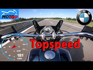 BMW R18 CLASSIC (2022) - TOPSPEED on AUTOBAHN - GPS 181 km/h