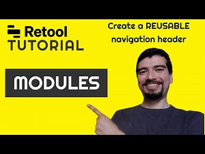 Building a Navigation menu via a Header - Retool Tutorial