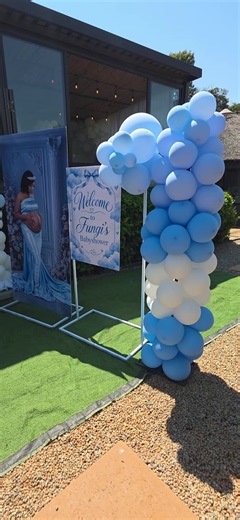 White and Blue Elegant Baby Shower Celebration