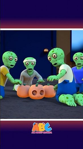 Zombies And The Pumpkin Song #shorts #kidssongs #halloween
