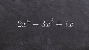 Factoring out the GCF to a prime polynomial