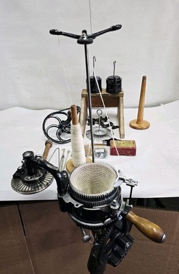 FREE SHIPPING AUTO KNITTER SOCK KNITTING MACHINE 1 CYL 80 1 RIB 40, W NEW NEEDLE | eBay