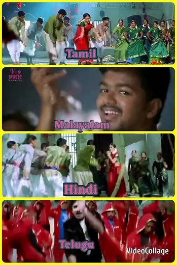 🌈 Appadi podu podu Song in 4 Languages 🎦 Multilingual Tamil Telugu Malayalam Hindi | #Shorts #viral