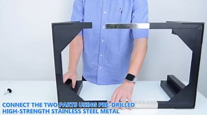 Full Size Laundry Pedestal 12" Height Washer and Dryer Pedestals , Universal Fit 1100lbs Capacity Adjustable Washing Machine Stand, Dryer Base Platform Heavy Duty Mini Fridge Stand(Matte Black)