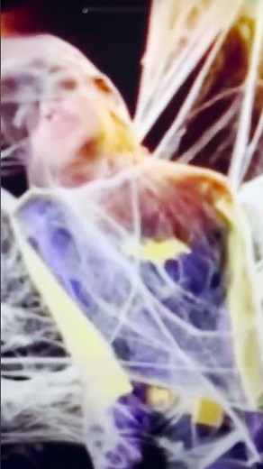 #batgirl Captured by #spider in #web #bound moaning #wipeitdown #spiderweb Wipe it Down #catwoman