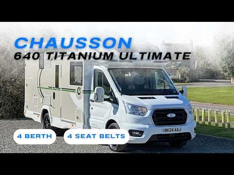 Practical Drop-Down Bed In This 2024 Chausson 640 Titanium Ultimate 4 --Berth Motorhome