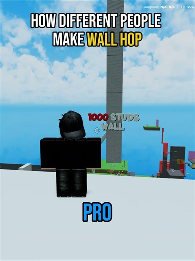 how different people make wall hop?|NOOB vs PRO vs HACKER|