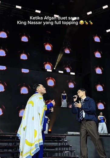 Ini duetnya kayak martabak, full topping 🕺🏻🕺🏻 @Afgan @King Nassar