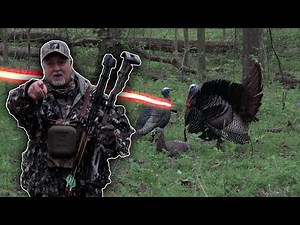 BOWHUNTING Turkeys is HARD! Epic Turkey Takedown!