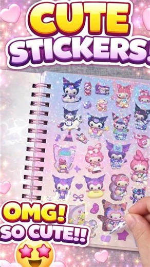 ✨ Kawaii Stickers! Book is TOO CUTE!! 💖