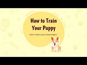 How to Train Your Puppy PowerPoint Template & Google Slides Theme by GreatPPT