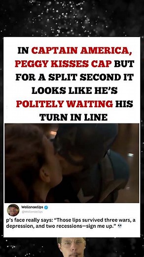 Captain America Waiting for that Kiss