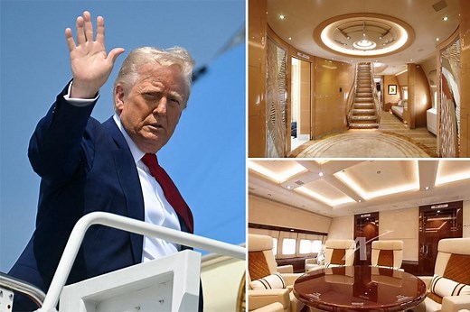 See inside Trump’s lavish new Air Force One complete with gold walls and opulent furnishings