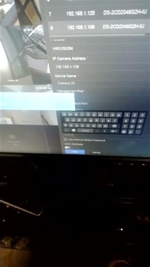This is how you add a camera to hikvision Nvr
