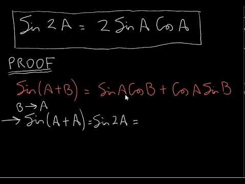 Double Angle Identities (Identities for Sin2A, Cos2A and Tan2A)