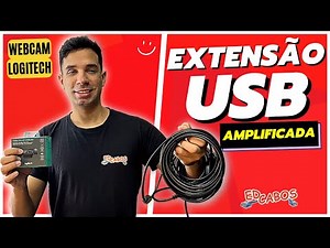 Extensor USB Amplificado para WEBCAM Logitech | ED CABOS