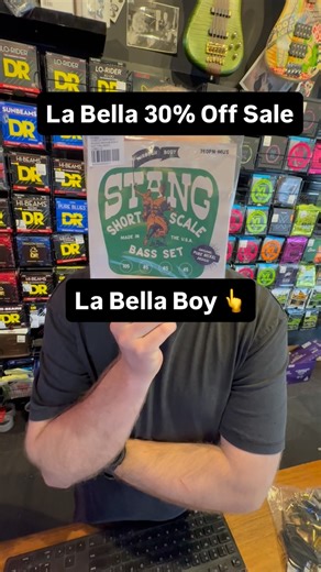 La Bella Bass strings are 30% Off this month only. We bought up big to bring you the ❤️.....grab a set, improve your tone and move on up. @labellastrings #bassplayer #bassguitar #bassstrings | Bass Centre