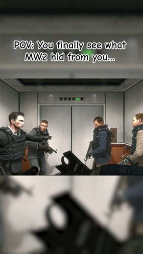 What the No Russian Elevator Scene Was Hiding (MW2 Uncovered). #shorts