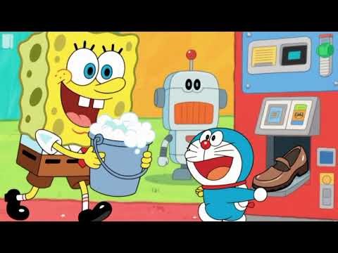 SpongeBob & Doraemon Become Shoe Shiners?! 😂👞✨