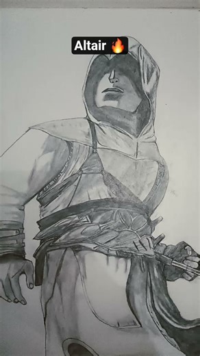 Altair [AC1] Sketch 🔥 #sketch #assassinscreed #altair #assassinscreed1 #altairibnlaahad #art #shorts