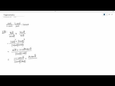 Trigonometry Exemplar problem 1
