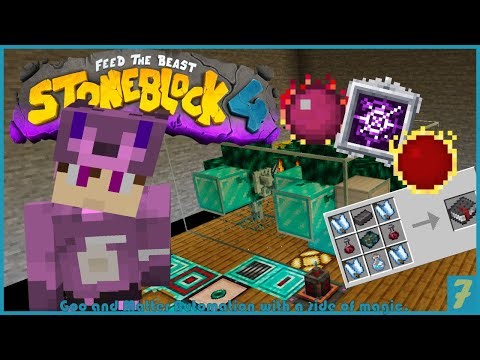 Stoneblock 4 -Minecraft Modpack- Just Dire Things Goo and ProjectE Red Matter Automation -07-