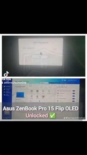 Asus ZenBook Pro 15 Flip OLED 12th Gen | BIOS Unlock ✅ Fast & Secure Service