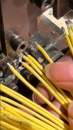 Automatic Wire Crimping Process | High-Speed Terminal Assembly Machine in Action