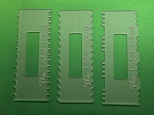 Custom Cake Scraper Set – Set of 6 - Clear or Frosted Acrylic - Personalized - Etsy