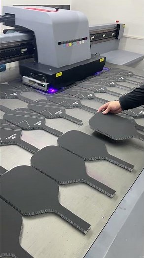 Custom School Logo Pickleball Paddles in Production 🏫 #pickleball #customization #factory