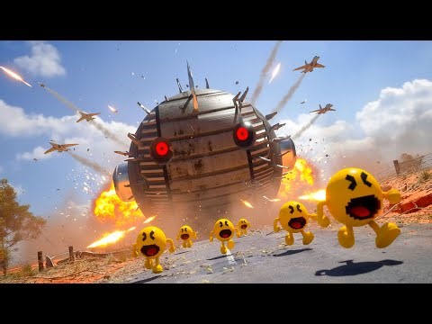 Pac-Man vs. a Giant Robot in the Desert 22